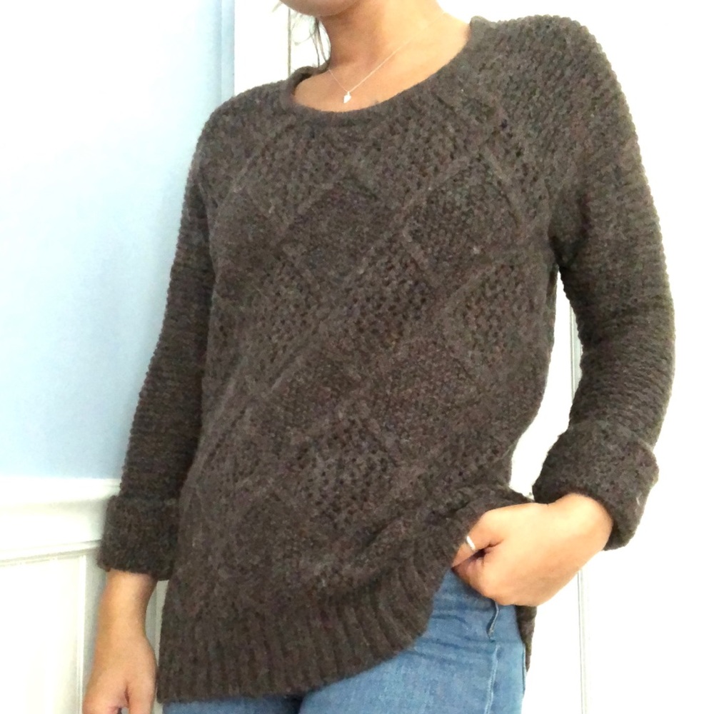 Dark Brown American Eagle Outfitters Sweater
